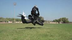 В России провели первый показательный полёт летающего мотоцикла